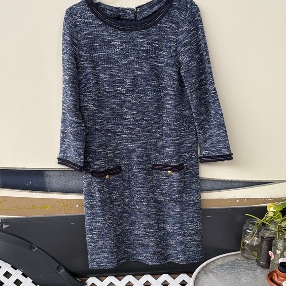 Talbots Dark Blue Knit Dress - Picture 2 of 4